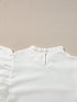 Modern White Ruffle Top
