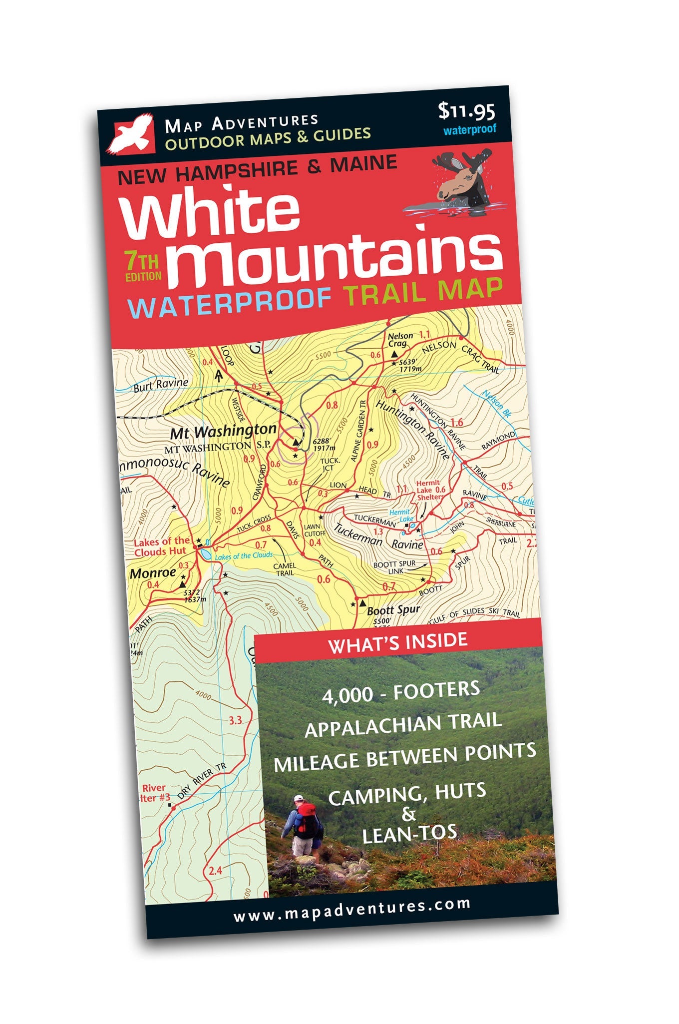 White Mountains Hiking Trail Map