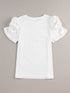 Effortless Chic White Puff Sleeve Top