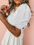 Off-Shoulder White Mini Dress