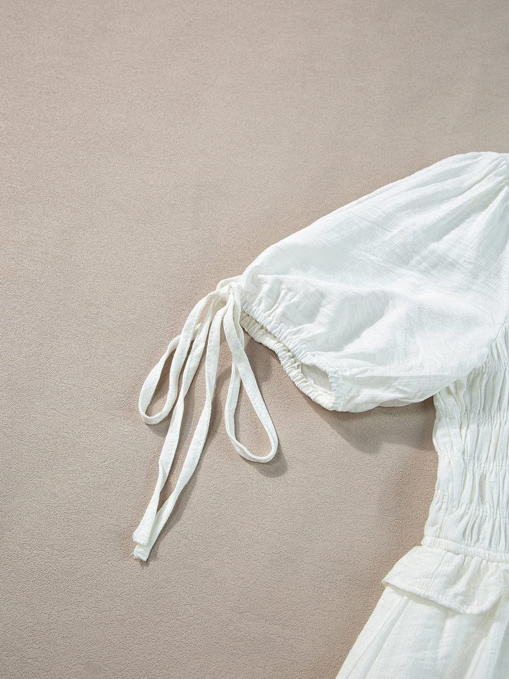 Off-Shoulder White Mini Dress