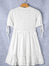 Off-Shoulder White Mini Dress