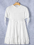 Off-Shoulder White Mini Dress