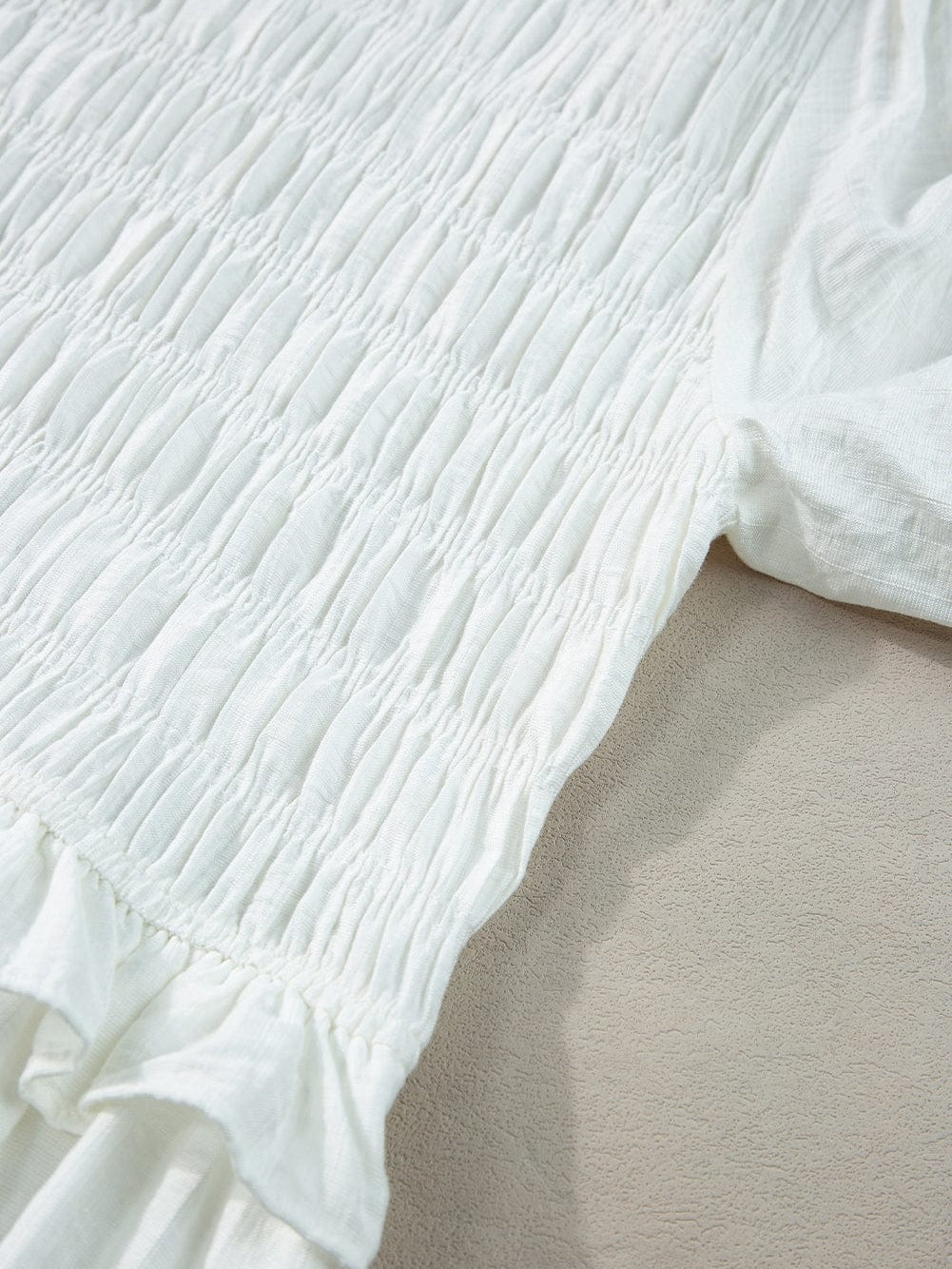 Off-Shoulder White Mini Dress