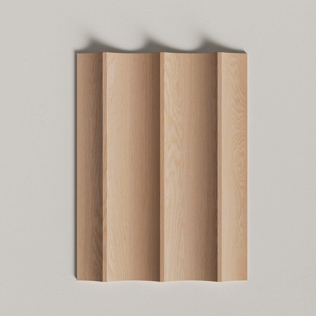 Muestras de paneles de madera estriados