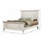 Cama con paneles de persiana Winchester, color blanco
