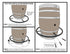 Mesa de bar de roble para whisky, vino y bistró, con reposapiés y taburetes, ideal para el hogar, la cueva del hombre, el bistró de whisky y el bistró de vinos, con bar de barril y tapa de cristal.