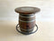 Mesa de bar de roble para whisky, vino y bistró, con reposapiés y taburetes, ideal para el hogar, la cueva del hombre, el bistró de whisky y el bistró de vinos, con bar de barril y tapa de cristal.