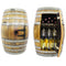 Gabinete para barriles de vino bourbon, almacenamiento en la puerta con estante para copas, gabinete para barriles, bar para barriles, bar para barriles de whisky, licores, gabinete para barriles de vino