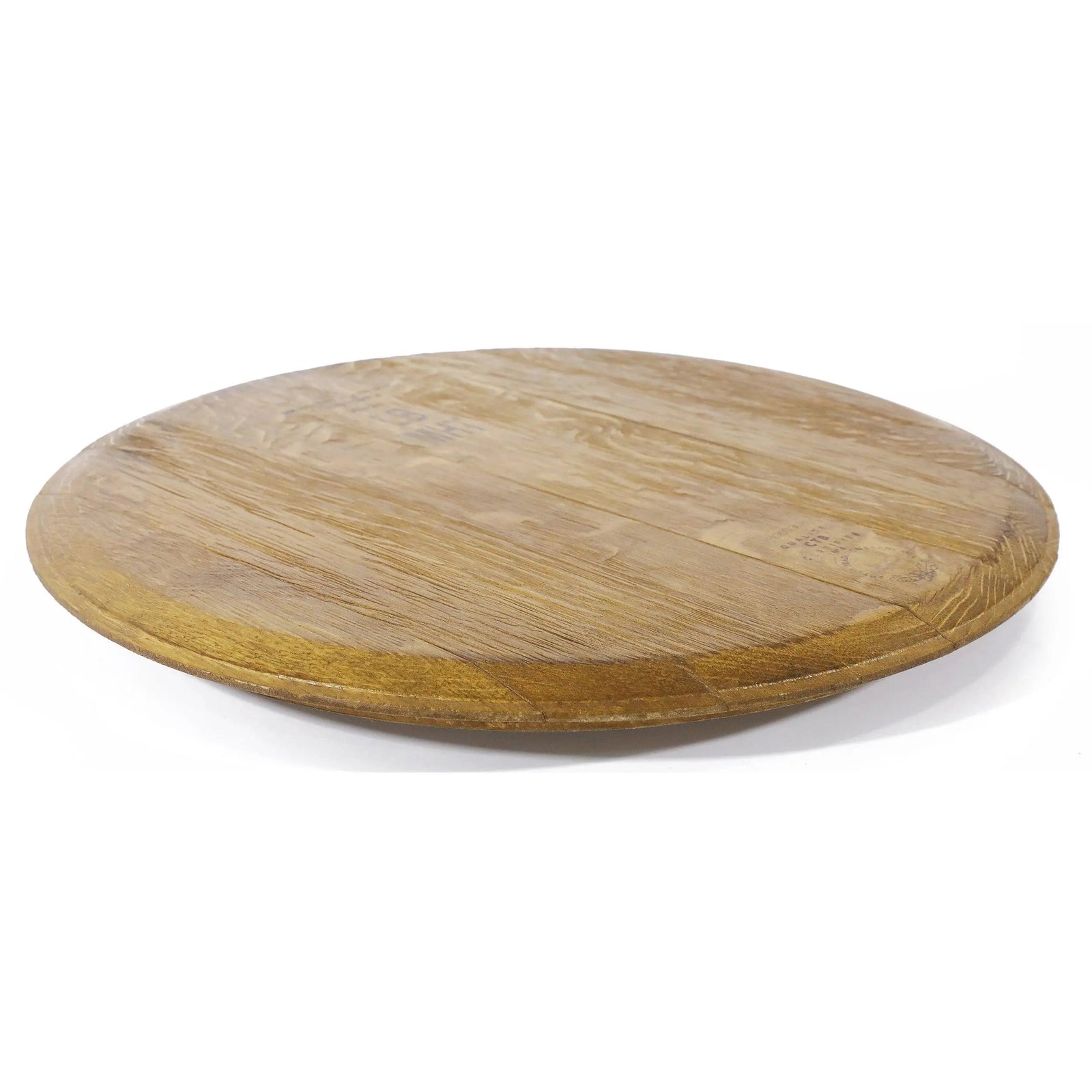 Cabeza de barril de roble terminada con respaldo instalado (tapa, tapa de barril, madera, vino, whisky, marcas de tonelería, regalo para él, papá, proyecto)