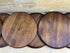 Cabeza de barril de roble terminada con respaldo instalado (tapa, tapa de barril, madera, vino, whisky, marcas de tonelería, regalo para él, papá, proyecto)