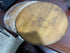 Cabeza de barril de roble terminada con respaldo instalado (tapa, tapa de barril, madera, vino, whisky, marcas de tonelería, regalo para él, papá, proyecto)