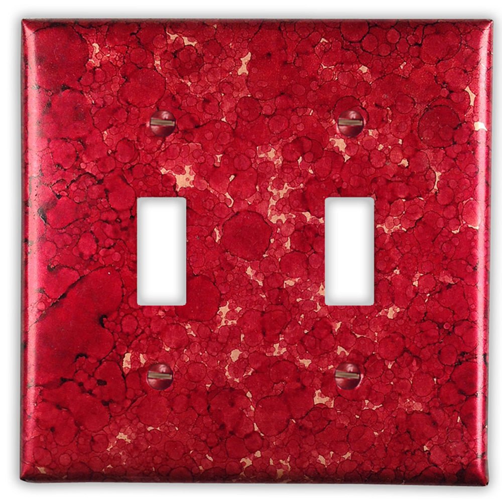 Placa de pared de cobre rojo vino con 2 palancas