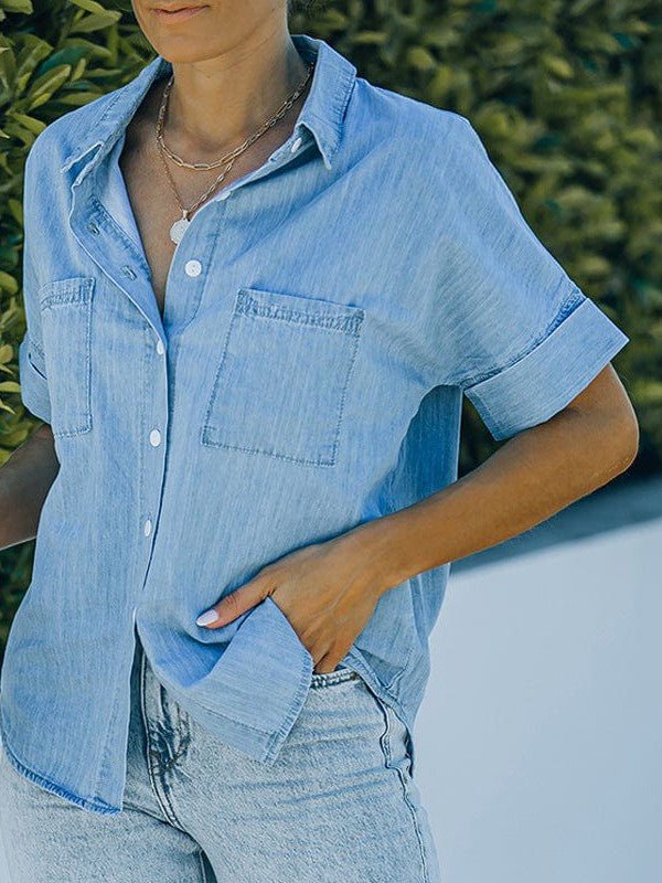 Women's Trendy Denim Shirt