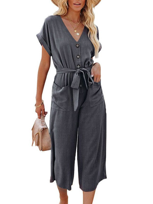 Button-Down Jumpsuit