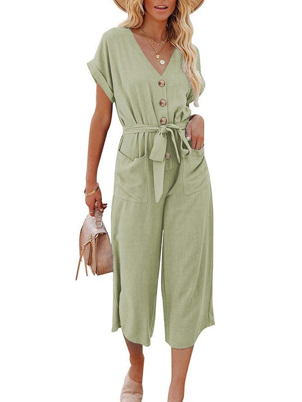 Button-Down Jumpsuit