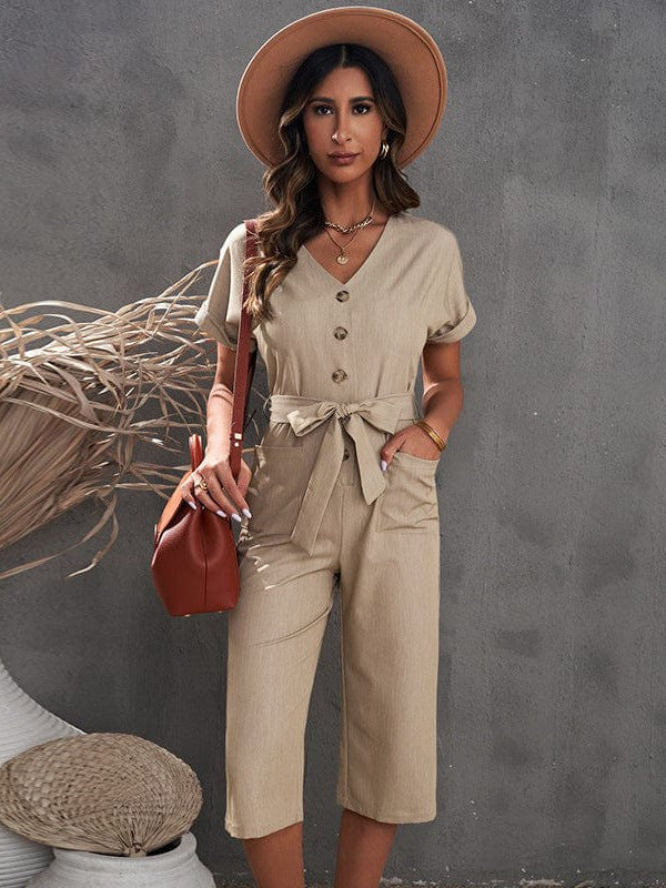 Button-Down Jumpsuit