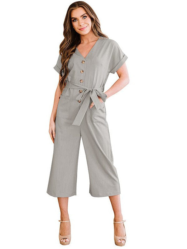 Button-Down Jumpsuit