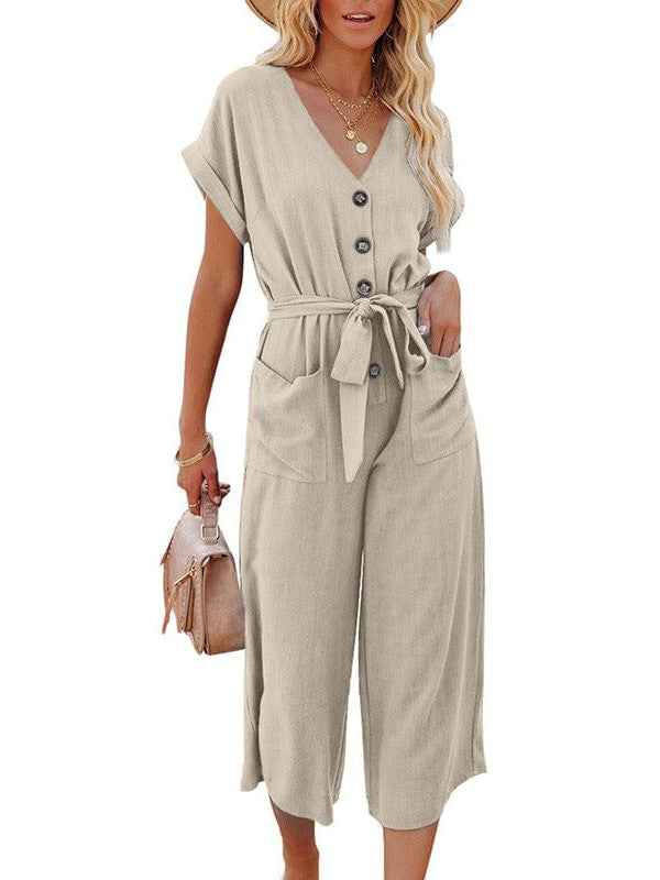 Button-Down Jumpsuit