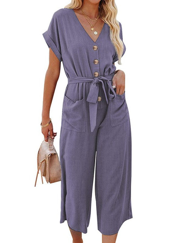 Button-Down Jumpsuit