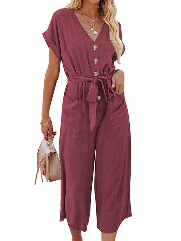 Button-Down Jumpsuit