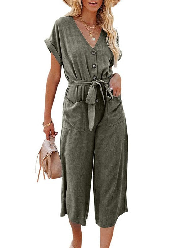 Button-Down Jumpsuit