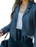 Women's Tassel Detail Suede Jacket