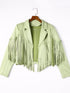 Women's Tassel Detail Suede Jacket