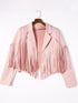 Women's Tassel Detail Suede Jacket