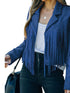 Women's Tassel Detail Suede Jacket