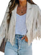 Women's Tassel Detail Suede Jacket