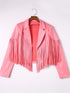Women's Tassel Detail Suede Jacket