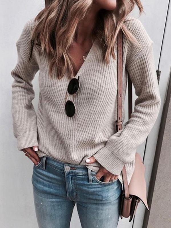 Relaxed Fit Knit Sweater