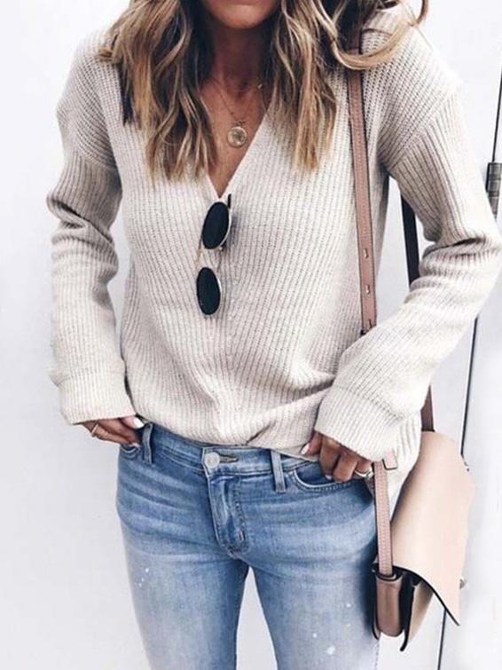 Relaxed Fit Knit Sweater