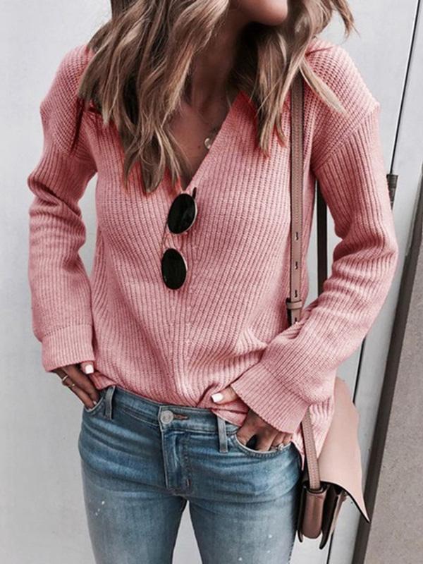 Versatile V-Neck Sweater