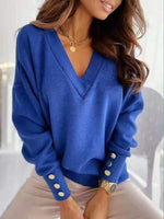 Simple yet Elegant V-Neck Sweater for Women