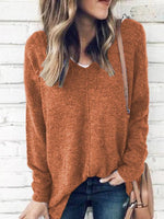 Autumn V-Neck Long Sleeve Tunic Top
