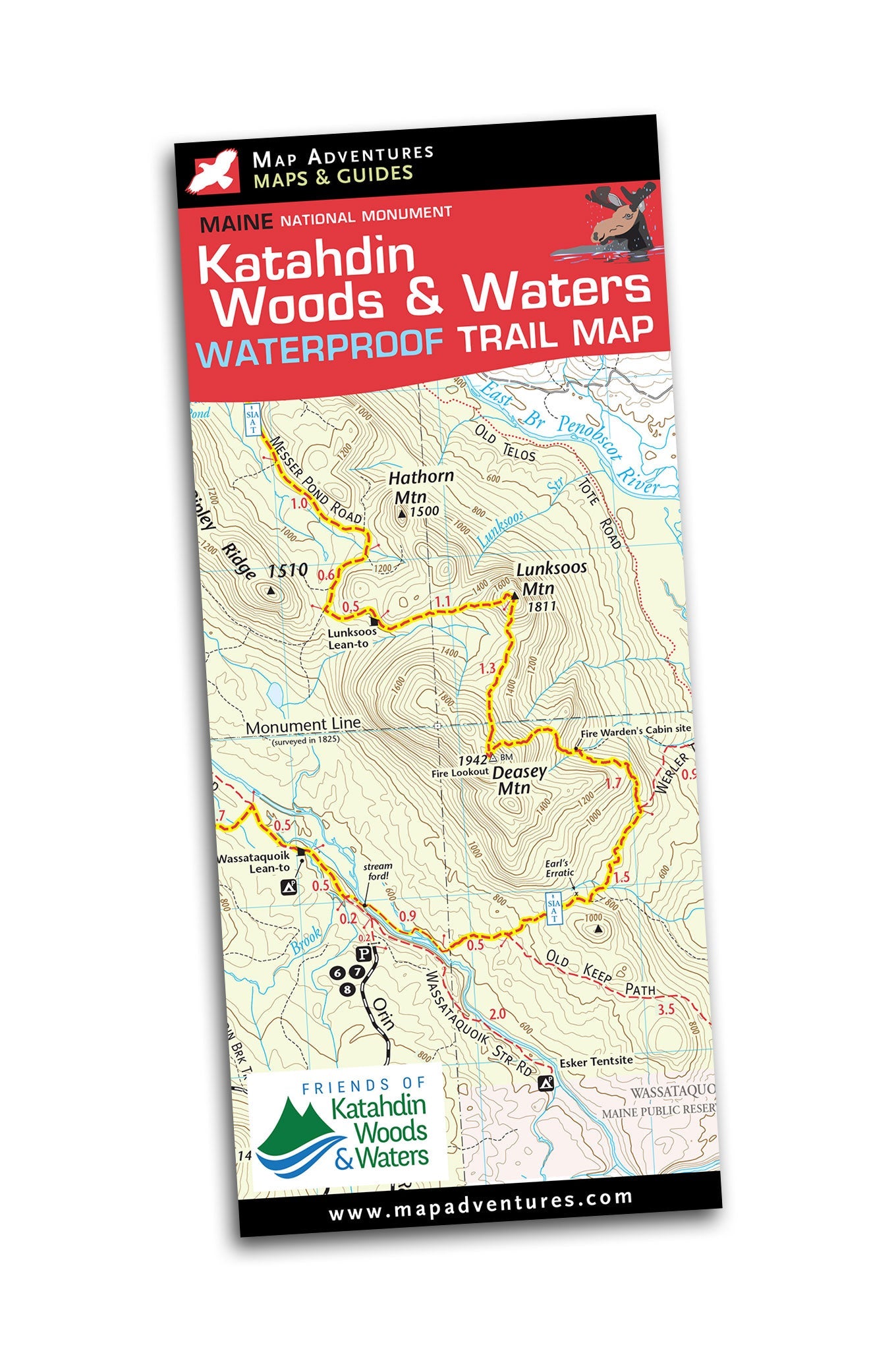 Katahdin Woods & Waters National Monument Trail Map