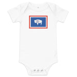 Body para bebé con la bandera de Wyoming