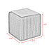 Amayah Pouf with Wooden Tray