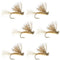 Tan X Caddis Emerging Caddis Adult Trout Dry Fly - 6 Flies Hook Size 18