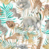 Fashionable Exotic Animals Wallpaper