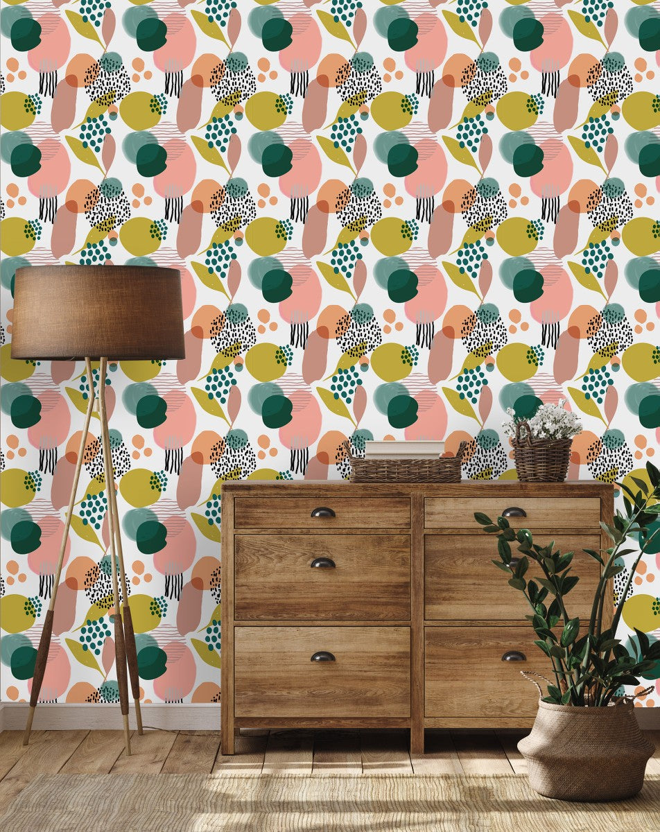 Fashionable Colorful Geometric Wallpaper Smart