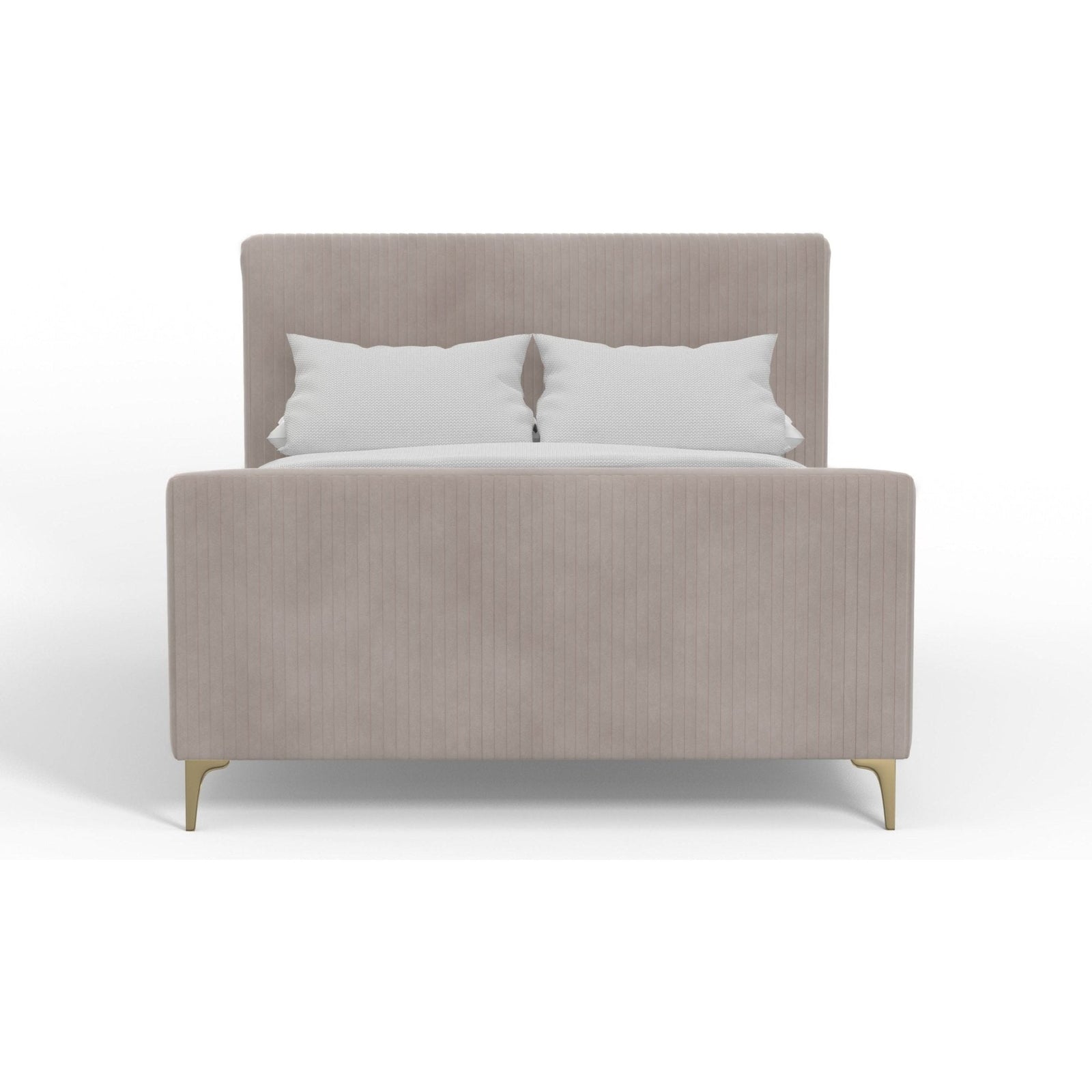 Cama de plataforma Zaldy, gris claro