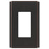 Placa de pared de bronce envejecido sin tornillos Zen - 1 balancín