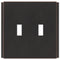 Placa de pared de bronce envejecido sin tornillos Zen - 2 palancas