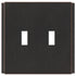 Placa de pared de bronce envejecido sin tornillos Zen - 2 palancas