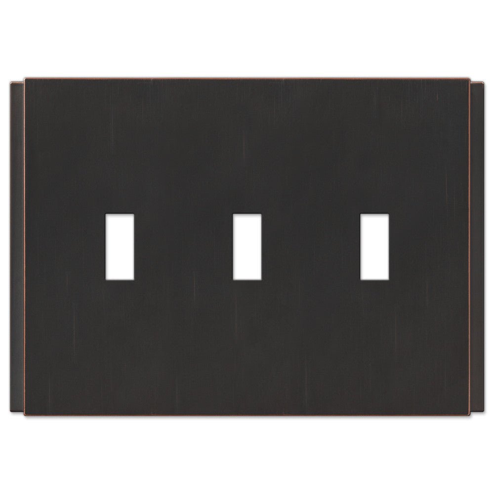 Placa de pared de bronce envejecido sin tornillos Zen - 3 palancas