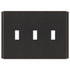 Placa de pared de bronce envejecido sin tornillos Zen - 3 palancas