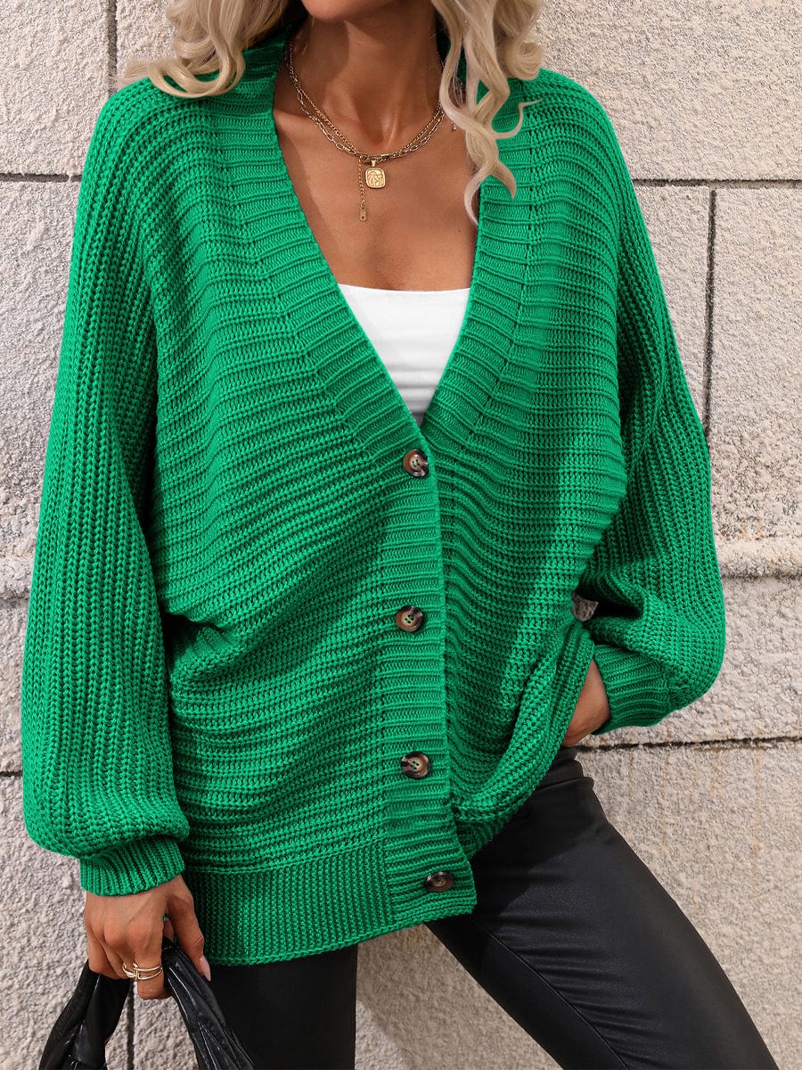 Chunky Knit Viscose Cardigan